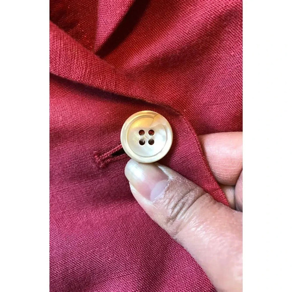 J.Jill Linen Blend Women Button Down Shirt Jacket Blouse Size 4 - Picture 6 of 6